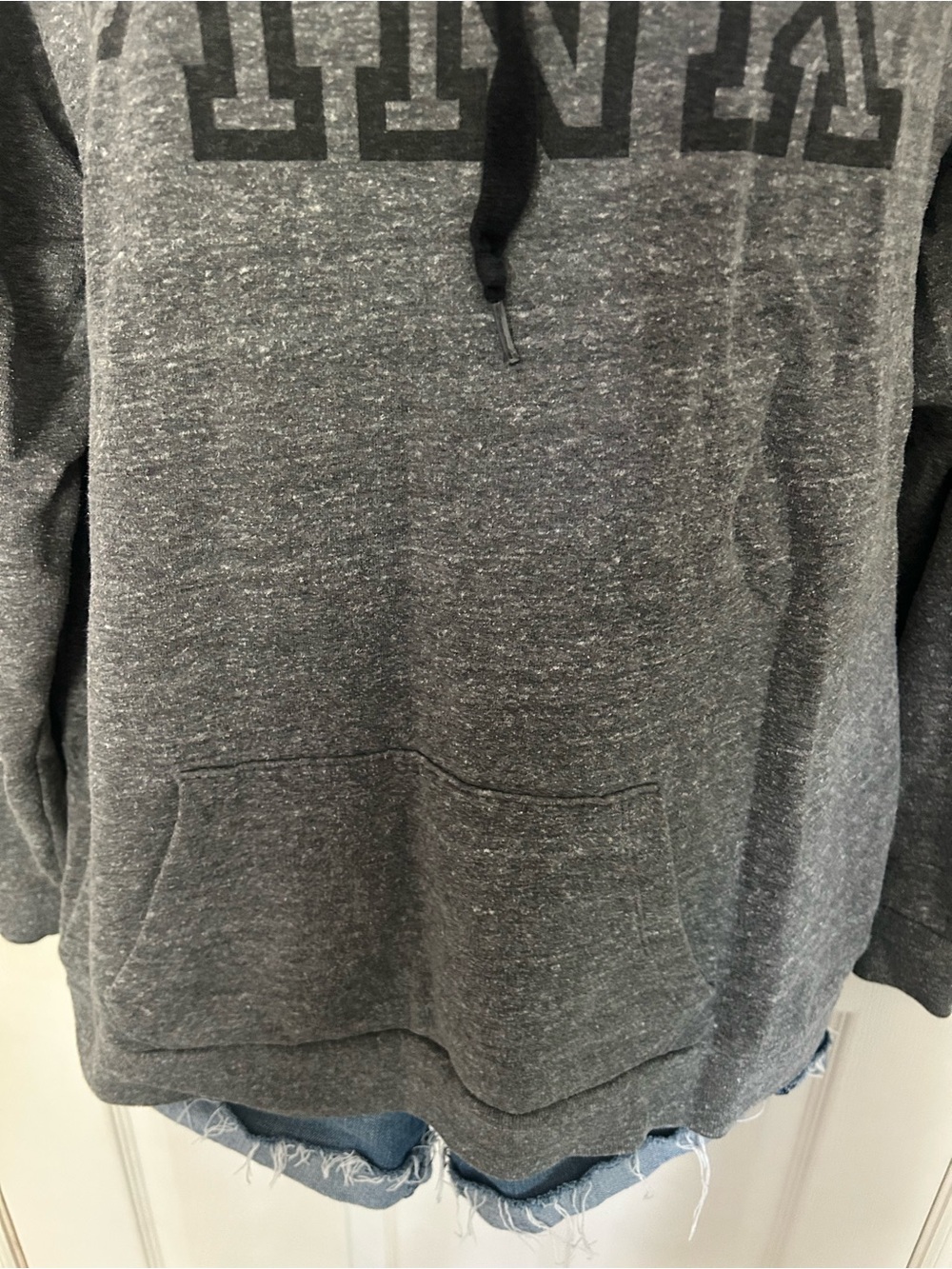Women’s, PINK Victoria’s Secret, Gray Classic Hoodie with Pockets, Medium - Picture 4 of 9